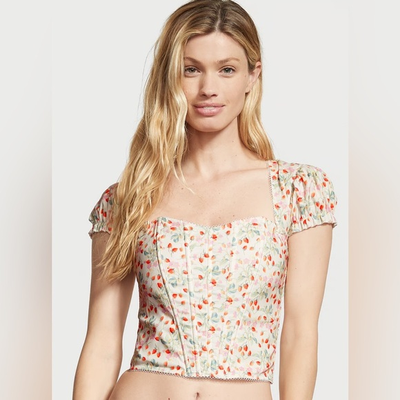 Victoria’s Secret Strawberry Corset Top Small - Picture 1 of 4